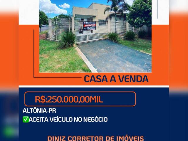 #232 - Casa para Venda em Altônia - PR - 1